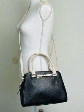 Kate Spade New York Henderson Street Sawyer Satchel Bag In Black/ Pumice Color